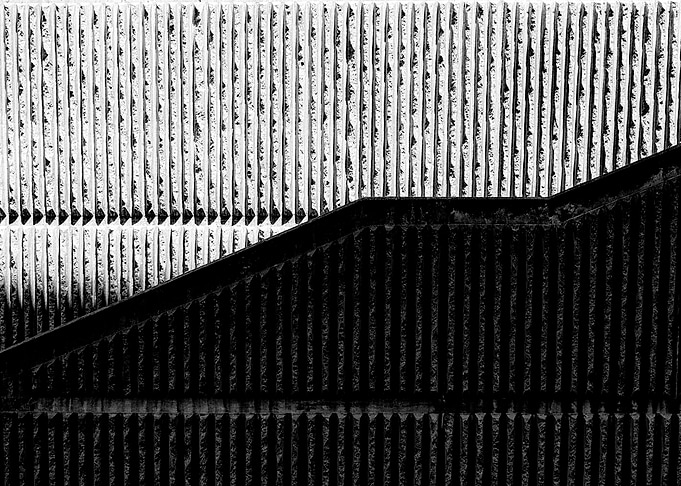 abstract shadows on a concrete wall
