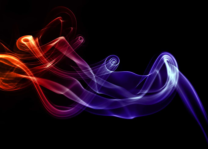 Smoke compositions no.3 - Rainbow twirls