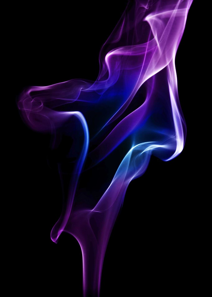 Smoke compositions no.4 - VIolet and blue veil