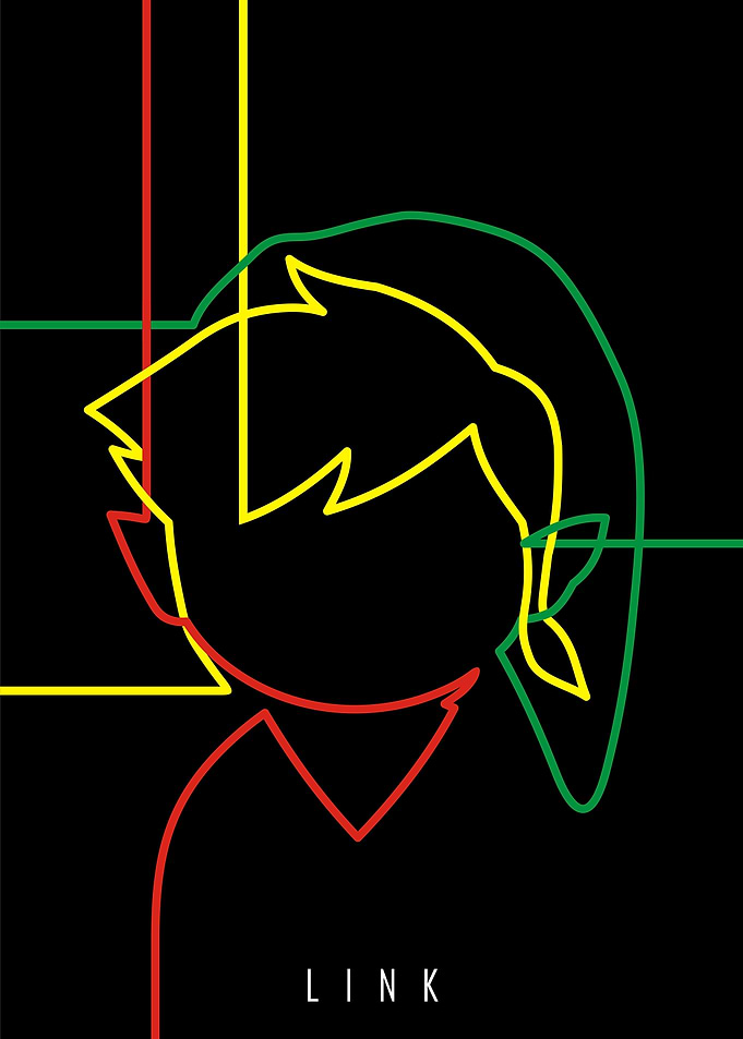Minimal 'Link (Legend of Zelda)' Poster