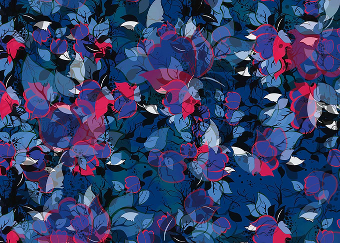 Abstract Floral art by UniqueD