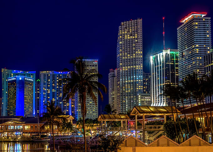 Photo of Bayside Marketplace and Downtown MIami.