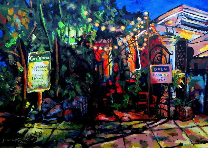 Nighttime Cafe