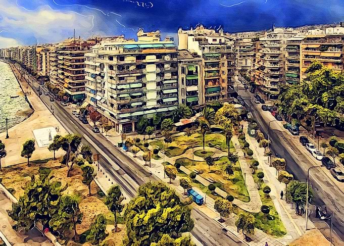 Thessaloniki watercolor