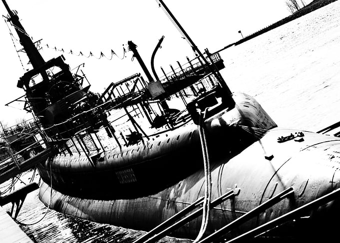Naval Submarine docked in Muskegon MI