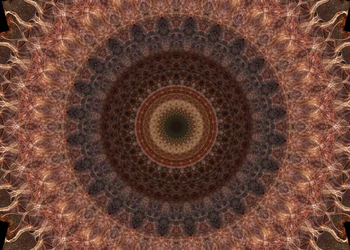 Mandala in dark brown tones