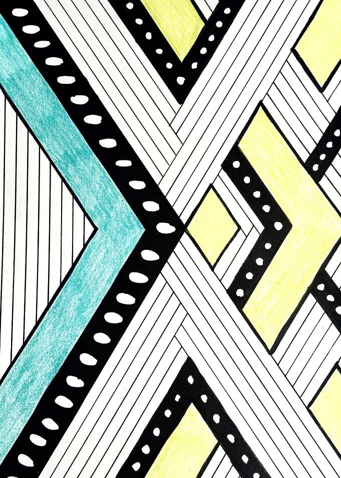 An experimentation with straight lines and color blocki ...