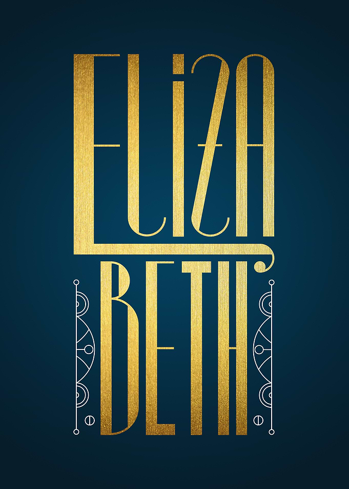 Elizabeth. (Typography designed by hand with an Art Dec ...