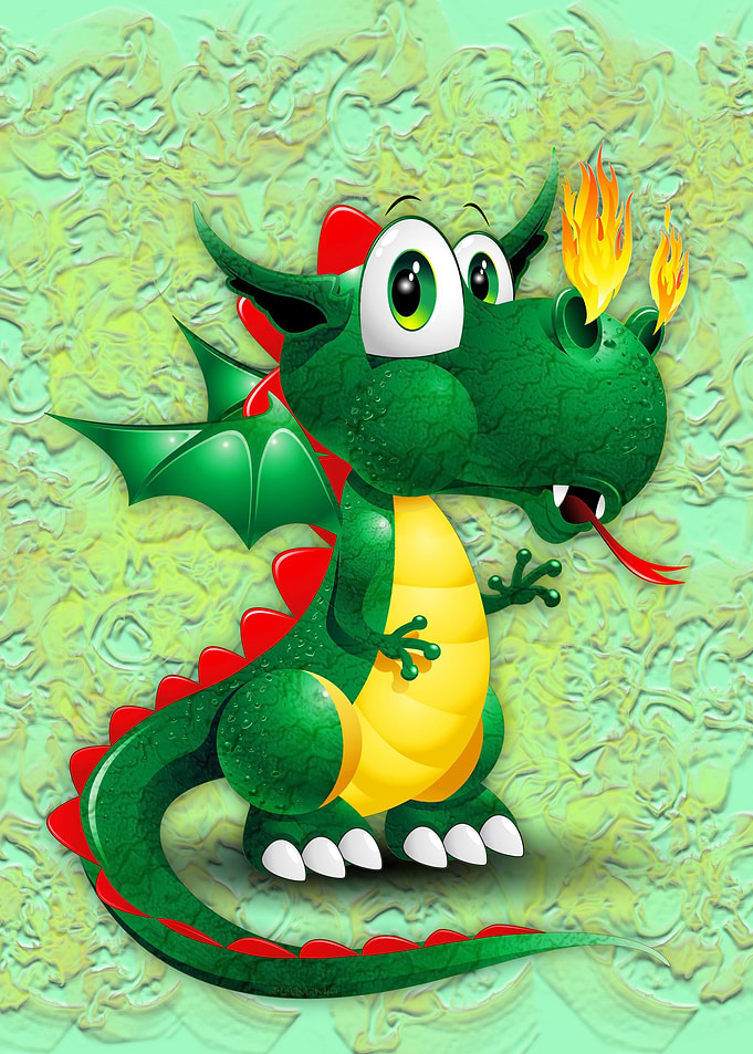Baby Dragon Cute Cartoon