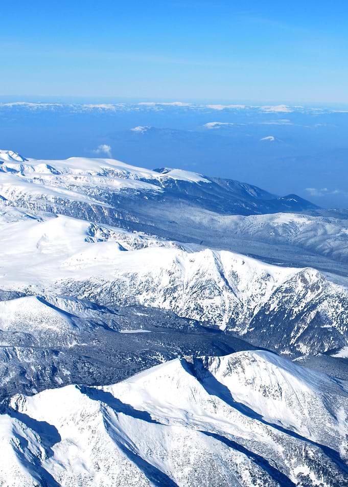 snowy mountains