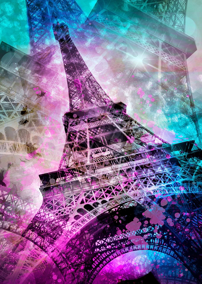 Pop Art Eiffel Tower