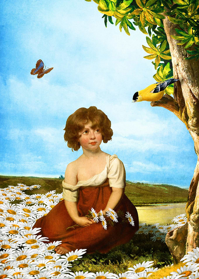 Daisy - illustration done in memory of a late baby girl ...
