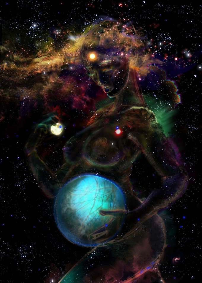 The Mother digital painting