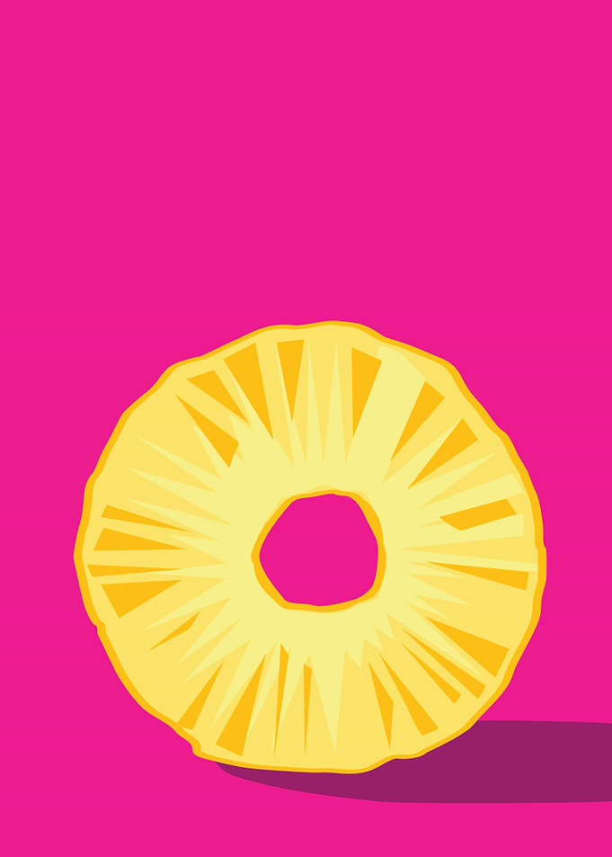 Pineapple in vector format.