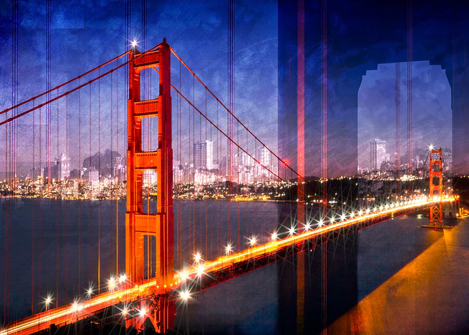 Golden Gate Bridge Collage