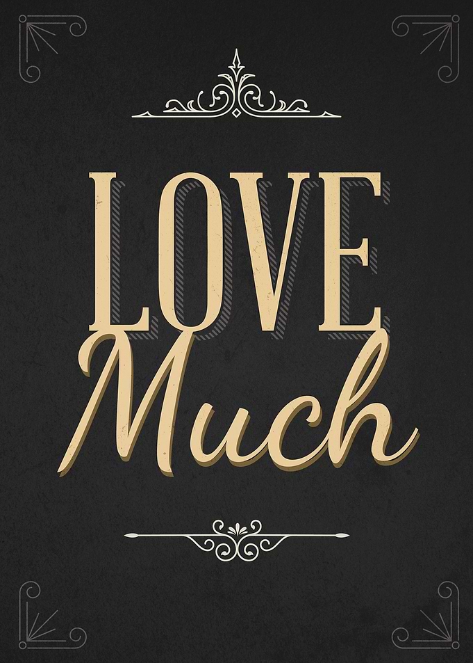 Love Much, part of 3 piece set (Live, Love, Laugh).