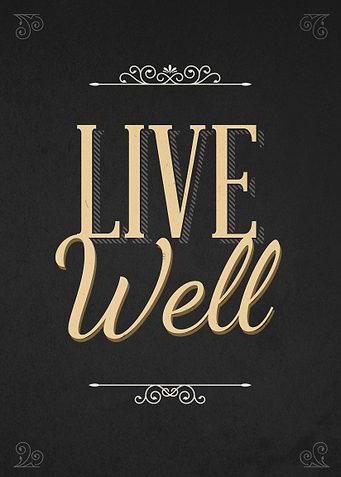 Live Well, part of 3 piece set (Live, Love, Laugh).