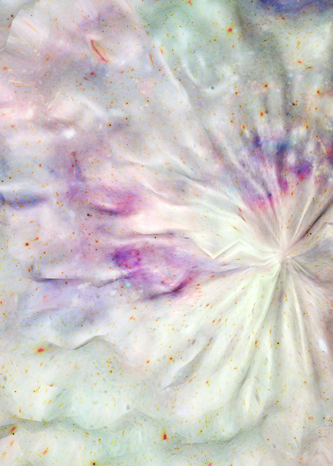 The colors and texture of the galaxy