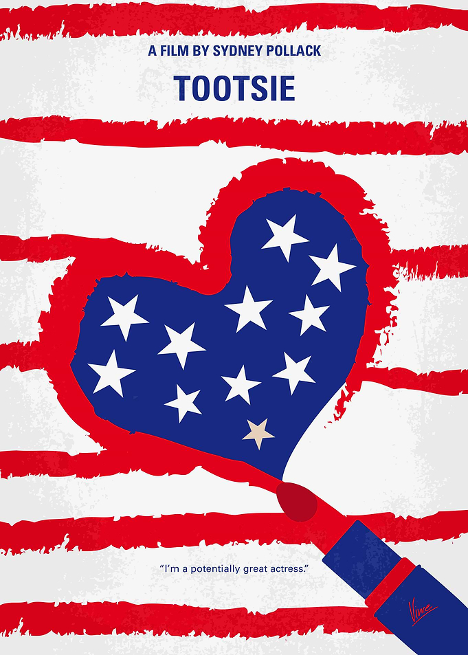 No646 My Tootsie minimal movie poster Michael Dorsey, ...