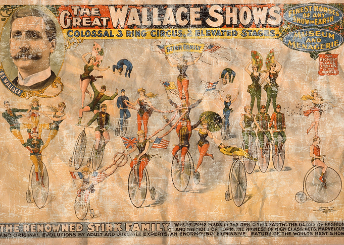 Vintage circus poster