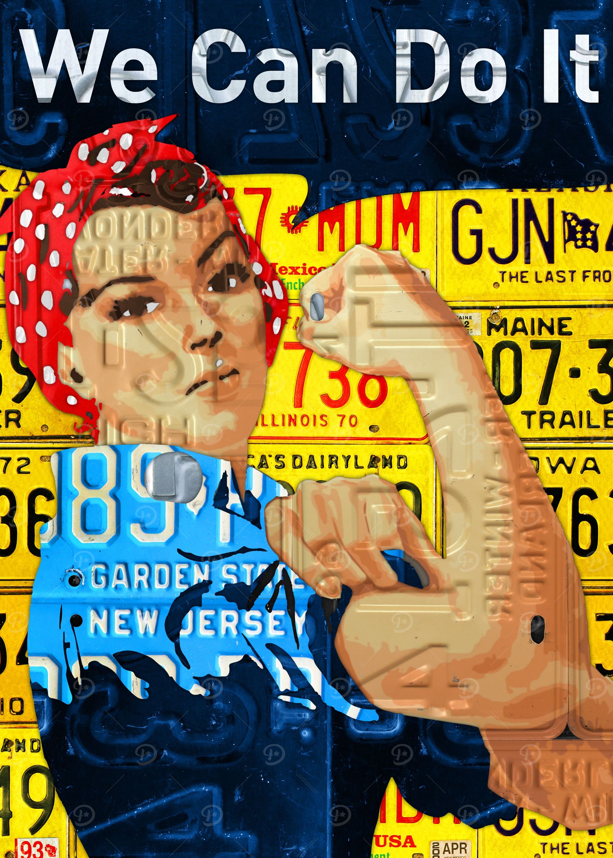 Rosie the Riveter We Can Do It Motivational Propaganda ...