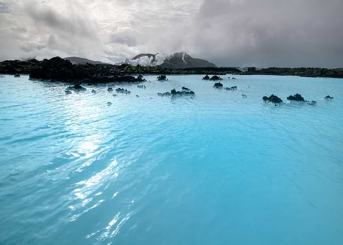 The Blue Lagoon geothermal spa is one of the most visit ...