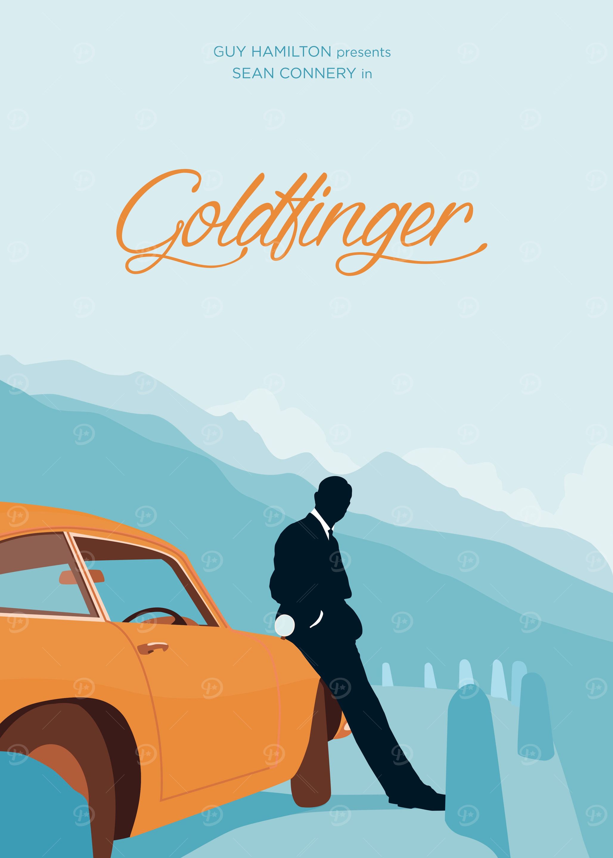 One of my illustrations based on the original Goldfinge ...