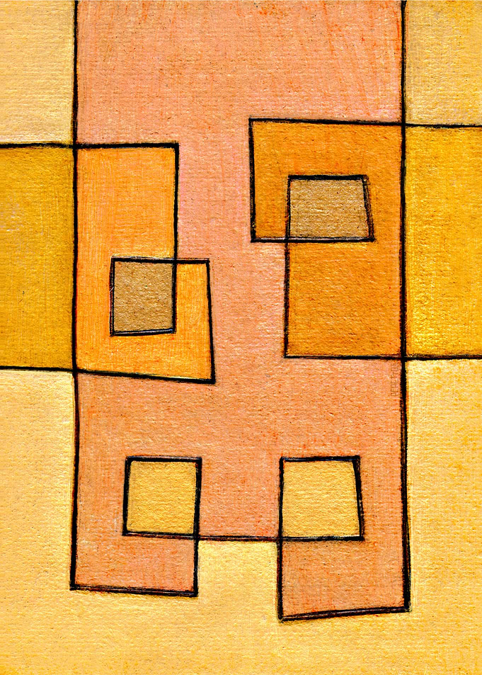 Protoglifo 04 'yellow hugging pink'