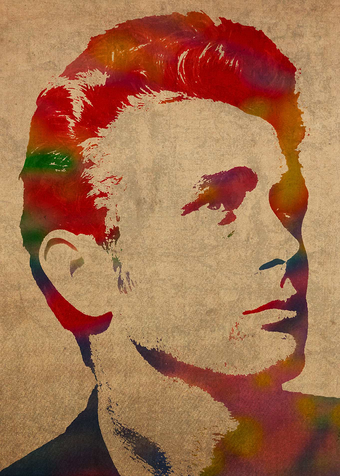 James Dean Watercolor Portrait