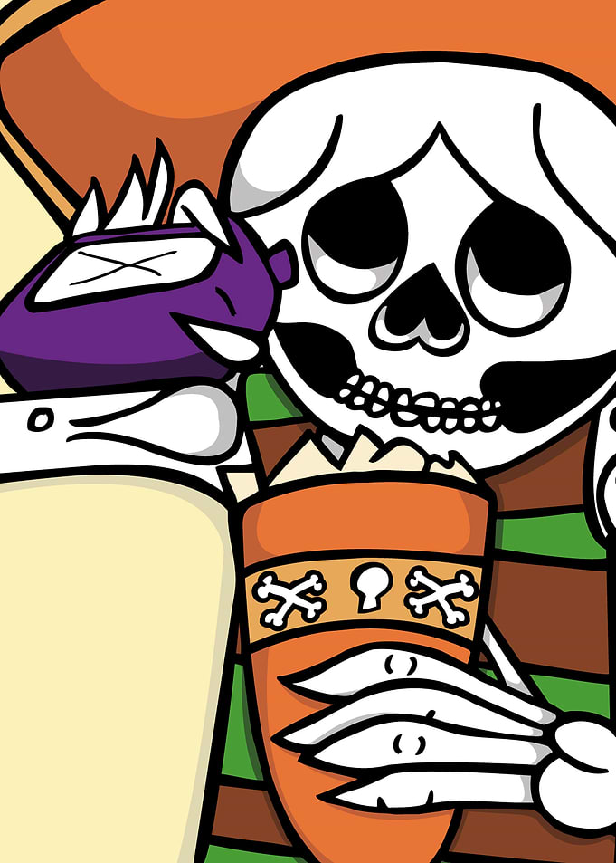 Drinking skull