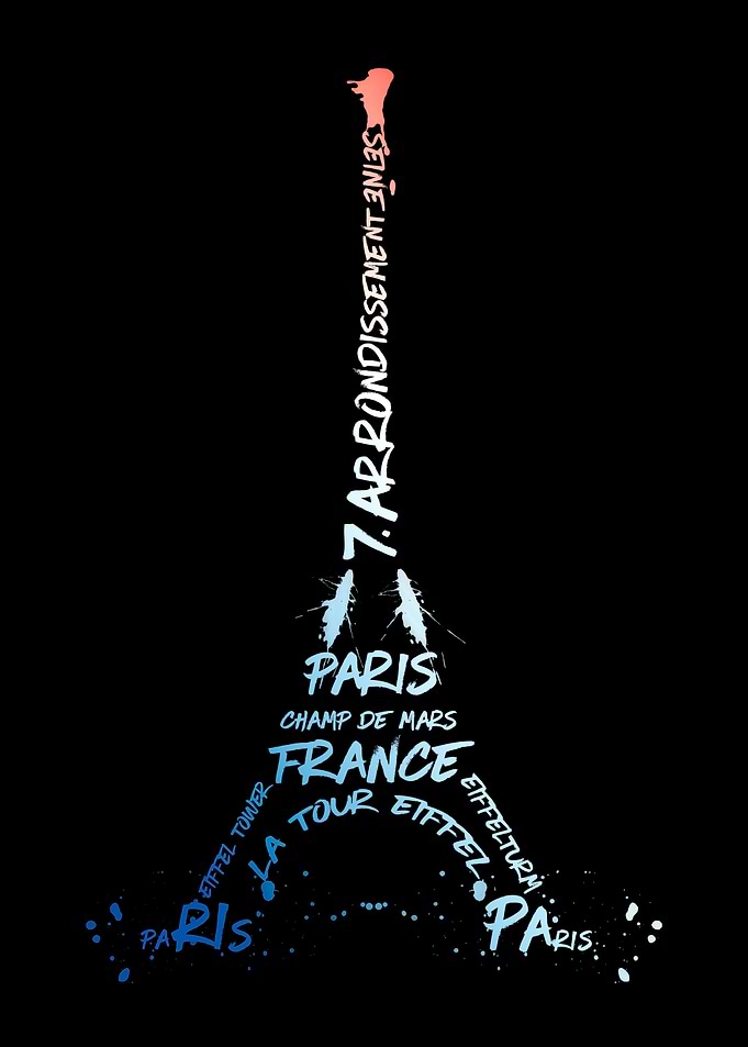Digital-Art Eiffel Tower