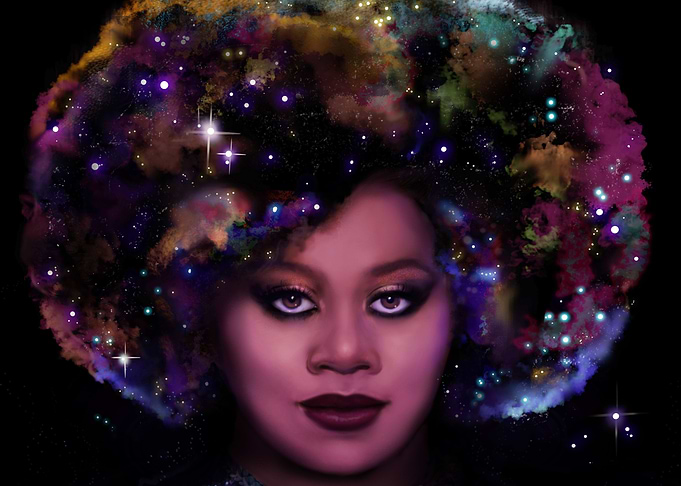 digital painting of La'Porsha Renae runner up American ...