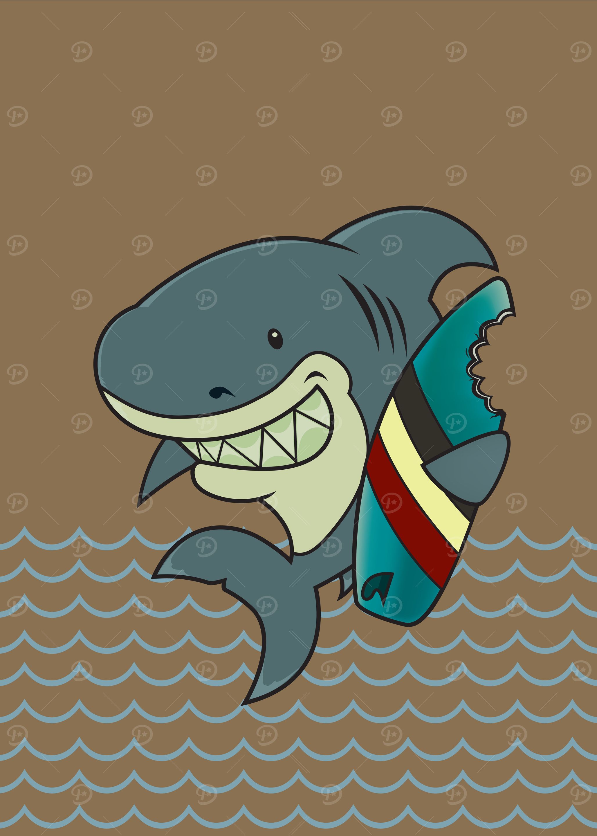 The great white surfer