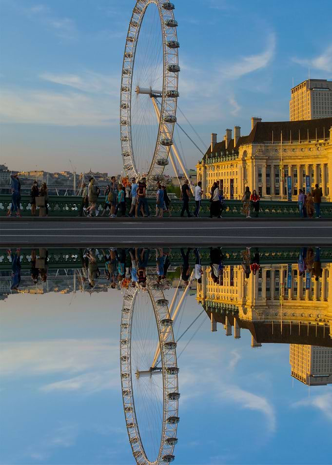 London Eye Reflected By Chrissie Judge
