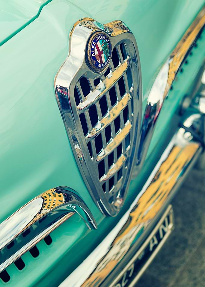 Vintage car for 1000Miglia historic Italian race