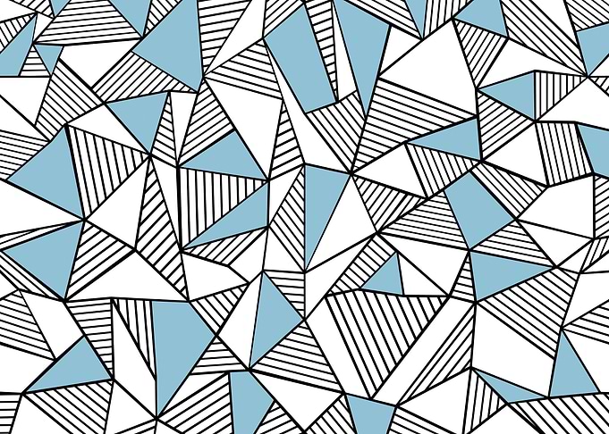 Ab Lines with Blue Colour Blocks
