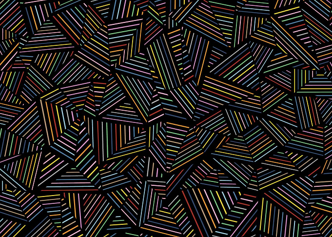 Ab Linear Rainbow Black
