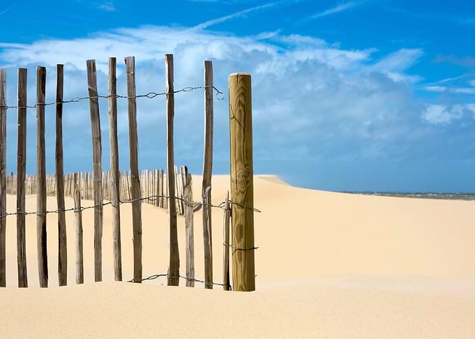 A wooden fence on Calais b
