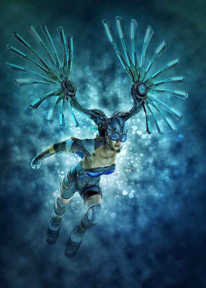 Techo Angel. A post apocalyptic herald of doomsday.