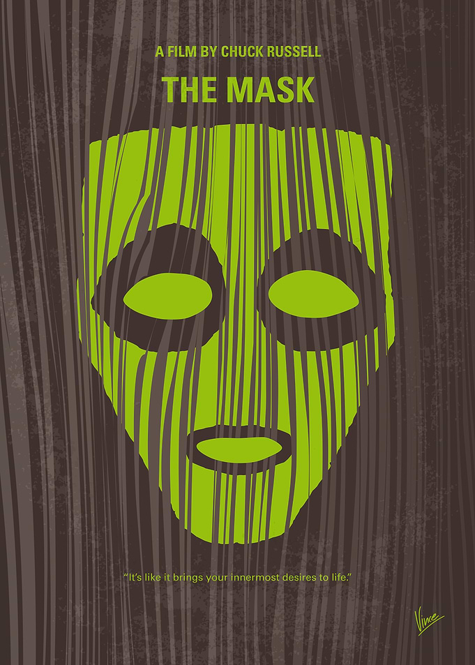 -- No647 My The Mask minimal movie poster Bank clerk S ...
