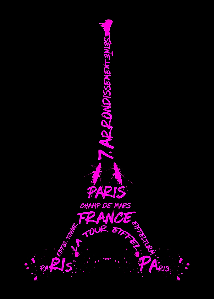 Digital-Art Eiffel Tower