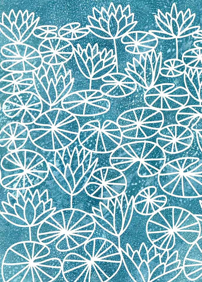 Papercut Water Lillies