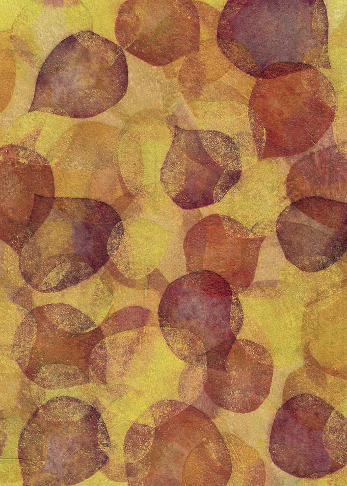 Aspen Leaves - mixed media