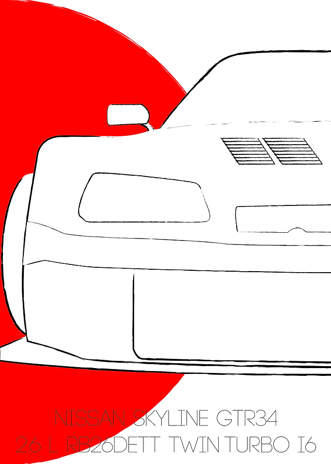 Nissan Skyline GTR R34 Pla