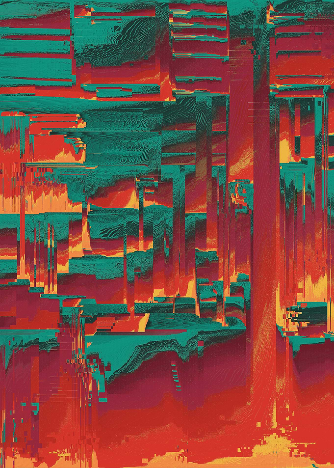 ‘scrtlvl’ by OW. A series of digital disturbances creat ...