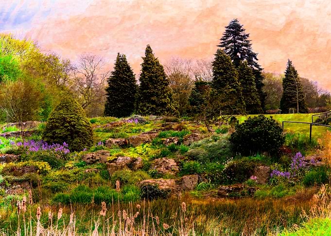 A beautiful photo turned into a painting of a stunning ...