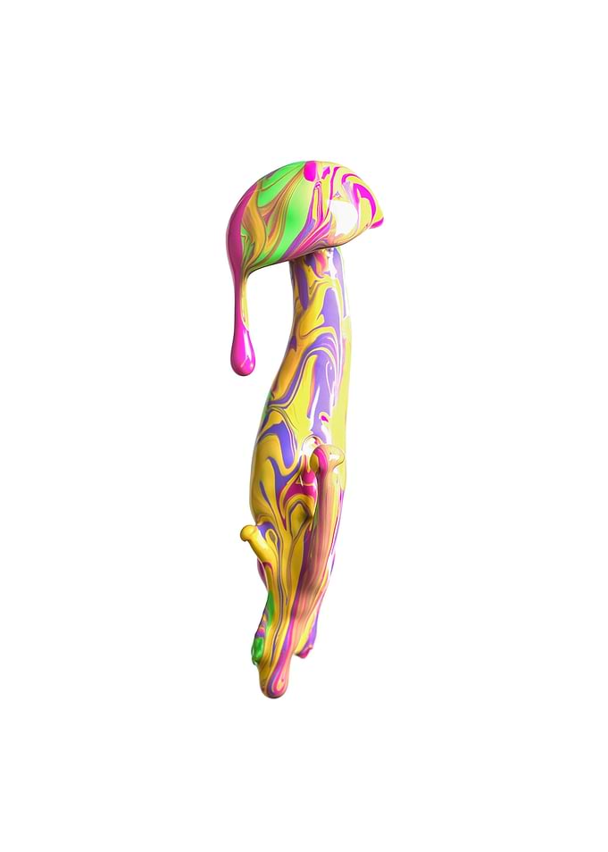 Psychedelic mushroom.