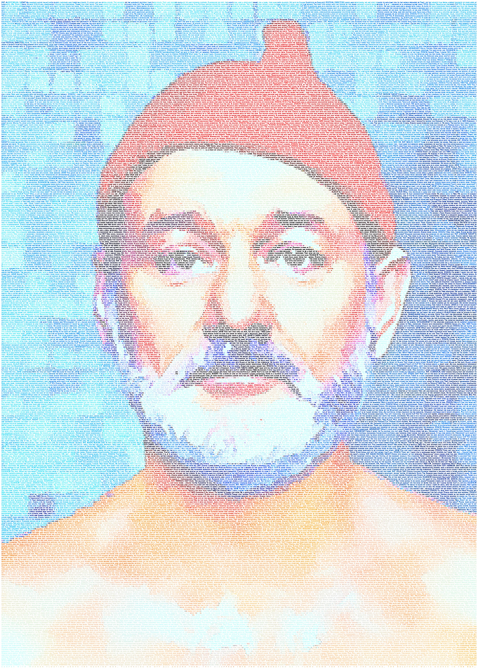 Zissou. A typographic portrait of Steve Zissou (Bill Mu ...