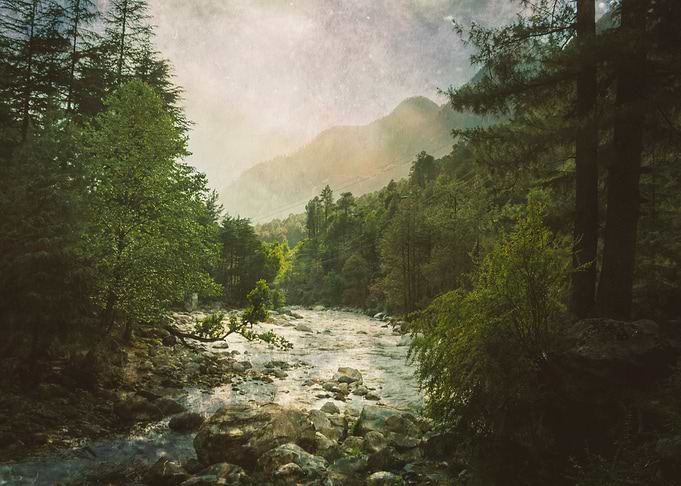Himalayan Views 011- Textured Photography