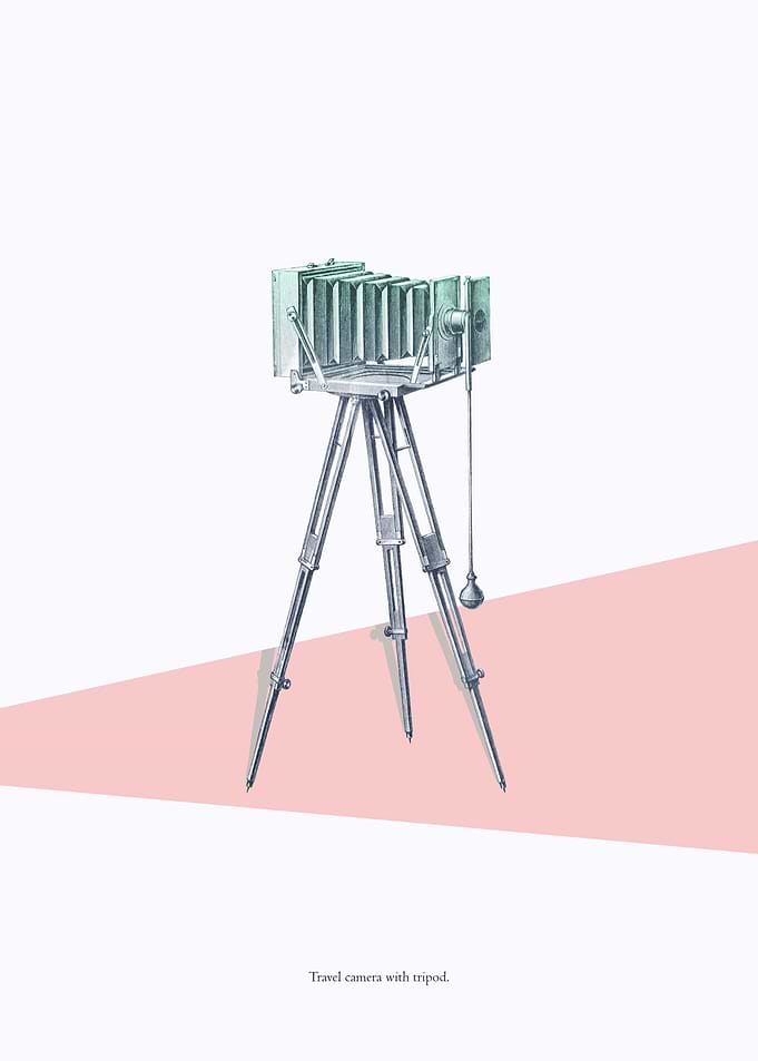 no.10 - Travel Camera with tripod. Contemporary art fro ...
